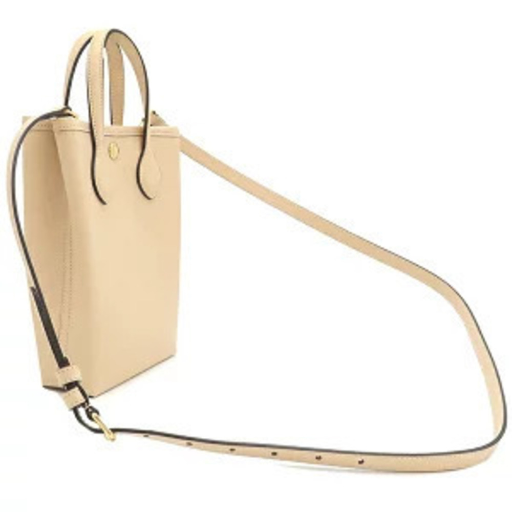 Gucci Super GG Handbag Beige Shoulder Bag Leather